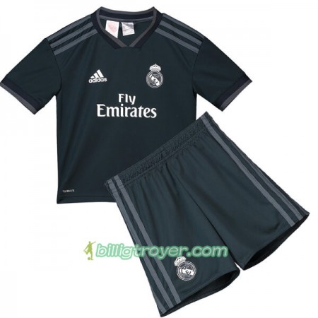 Billige Fotballdrakter Real Madrid Barn Bortedraktsett 2018/19 Kortermet